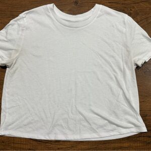 Alo White Crop Top Small